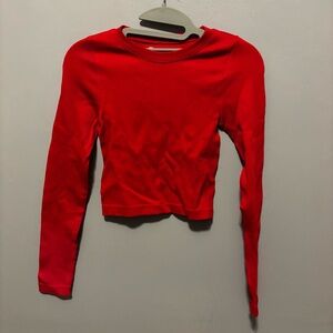 No Boundaries red crop Top Sz XS